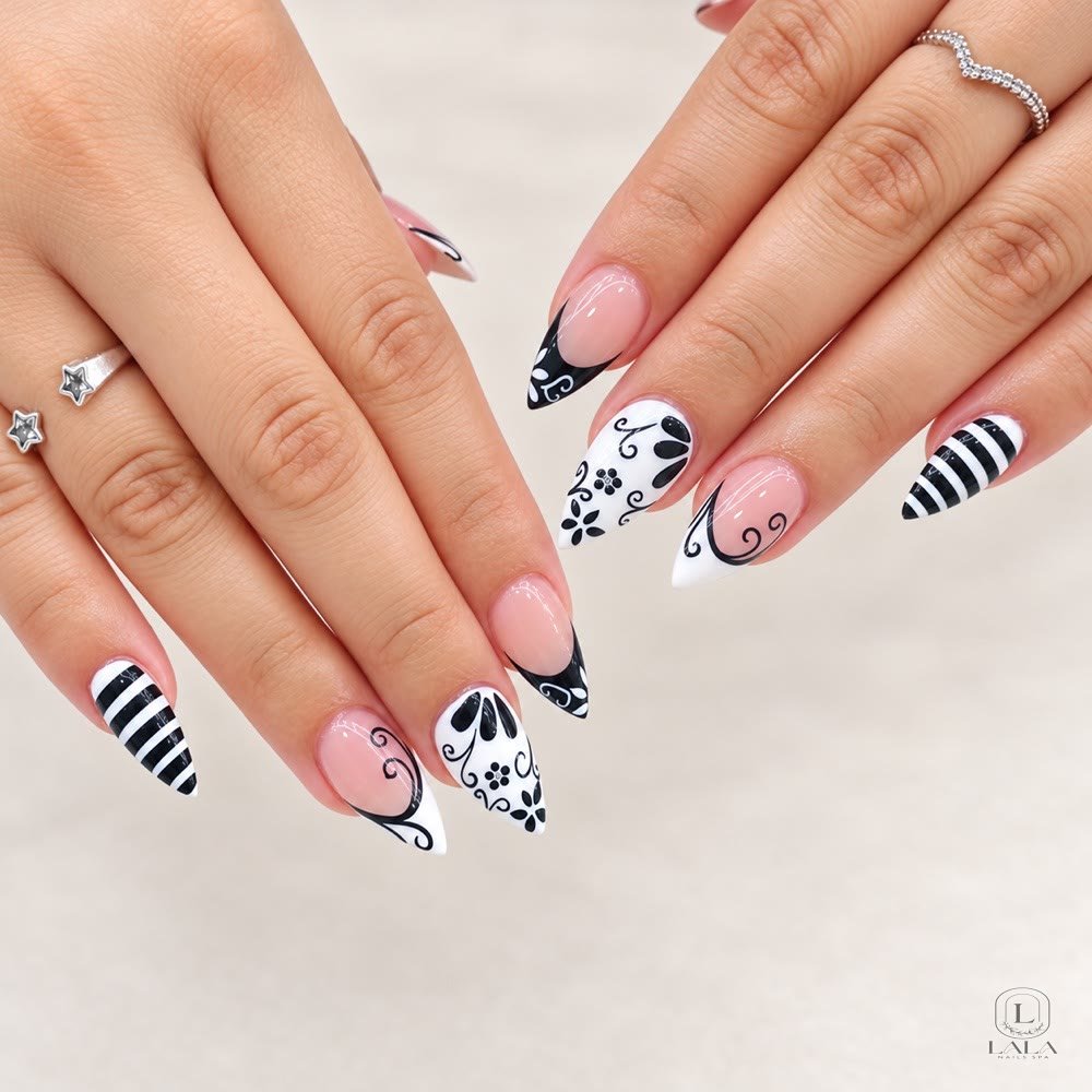 Nail art design 2 by Lala Nails Spa, Winnetka CA