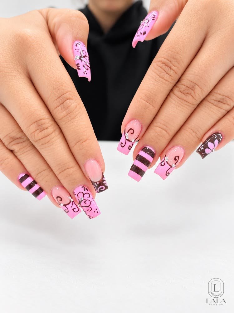Nail art design 5 by Lala Nails Spa, Winnetka CA