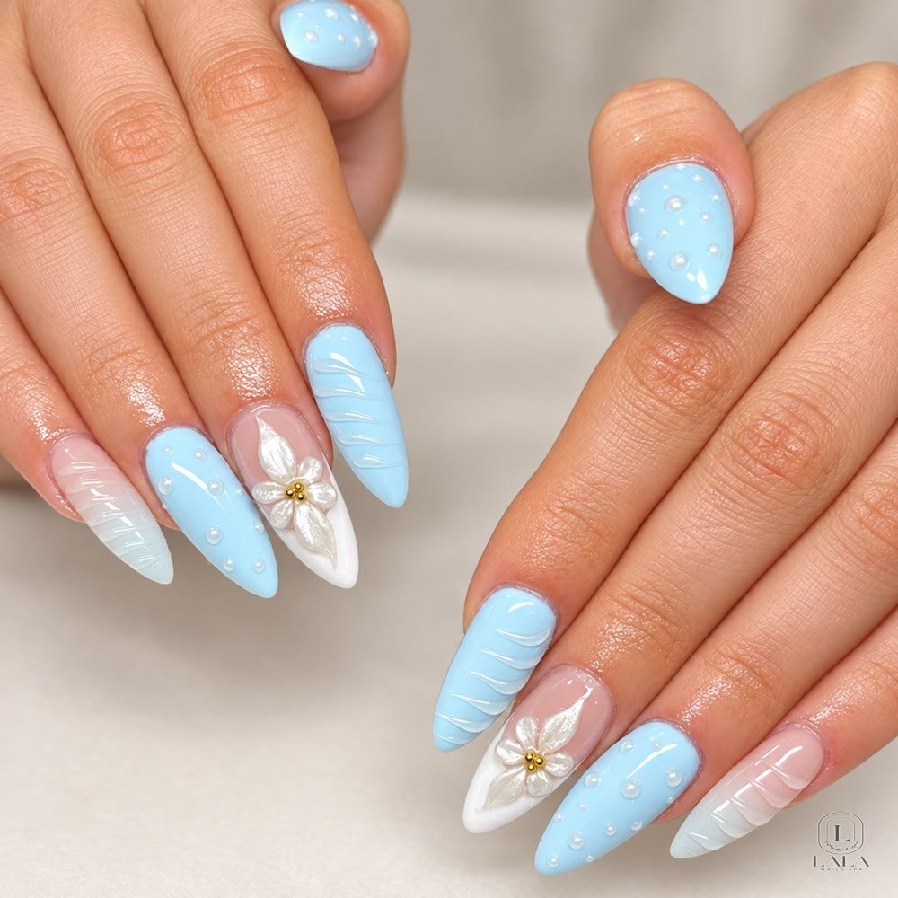 Nail art design 32 by Lala Nails Spa, Winnetka CA