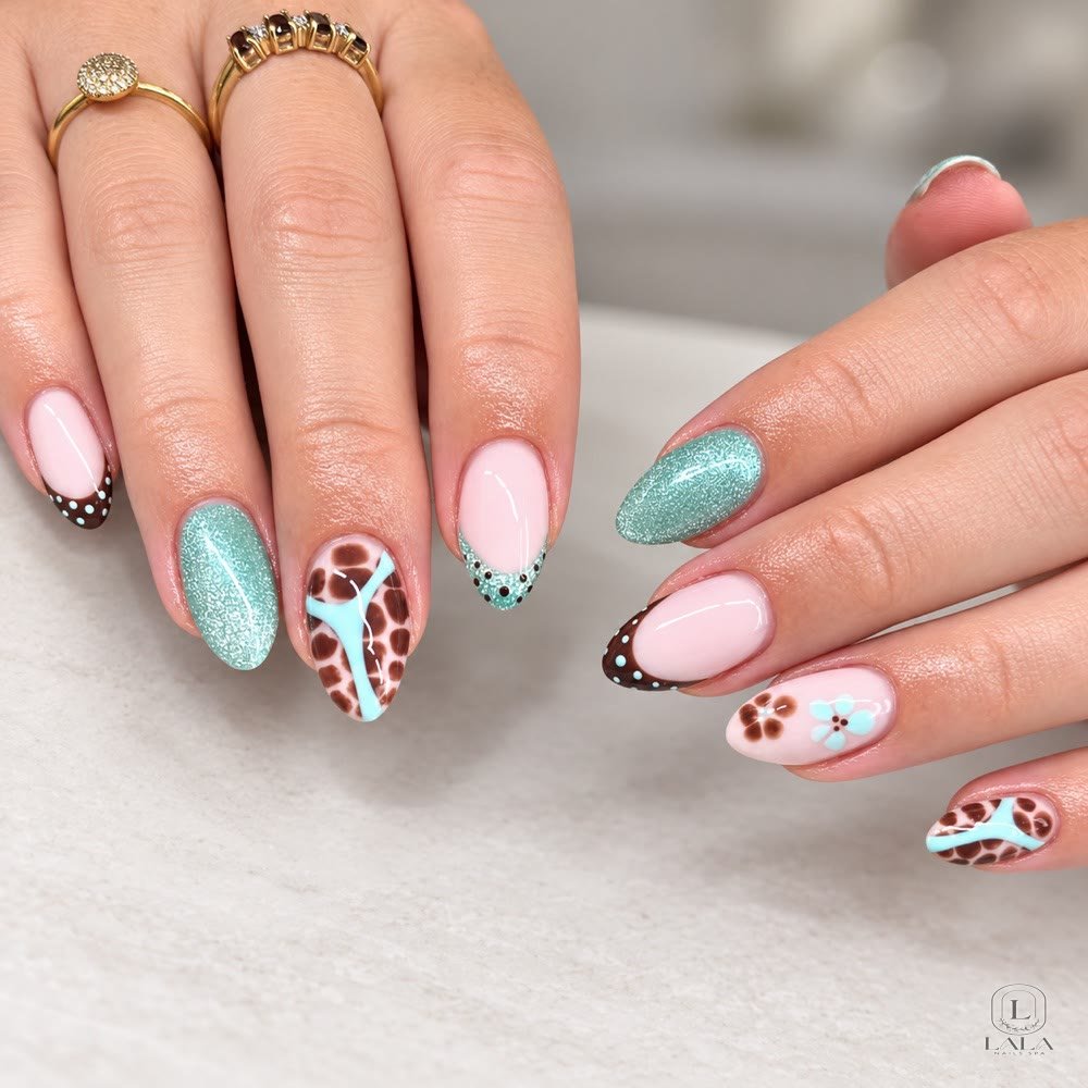 Nail art design 48 by Lala Nails Spa, Winnetka CA